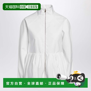 香港直邮alaia 女士 白色棉府绸收腰夹克 AA9V1094T611CCO000
