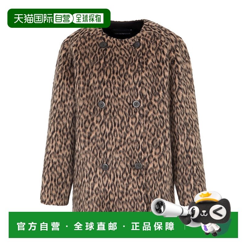 香港直邮Emporio Armani 安普里奥 阿玛尼 女士 羊毛双排扣大衣 E,男装,毛呢大衣,淘宝优惠券,粉丝福利购,淘宝优惠卷