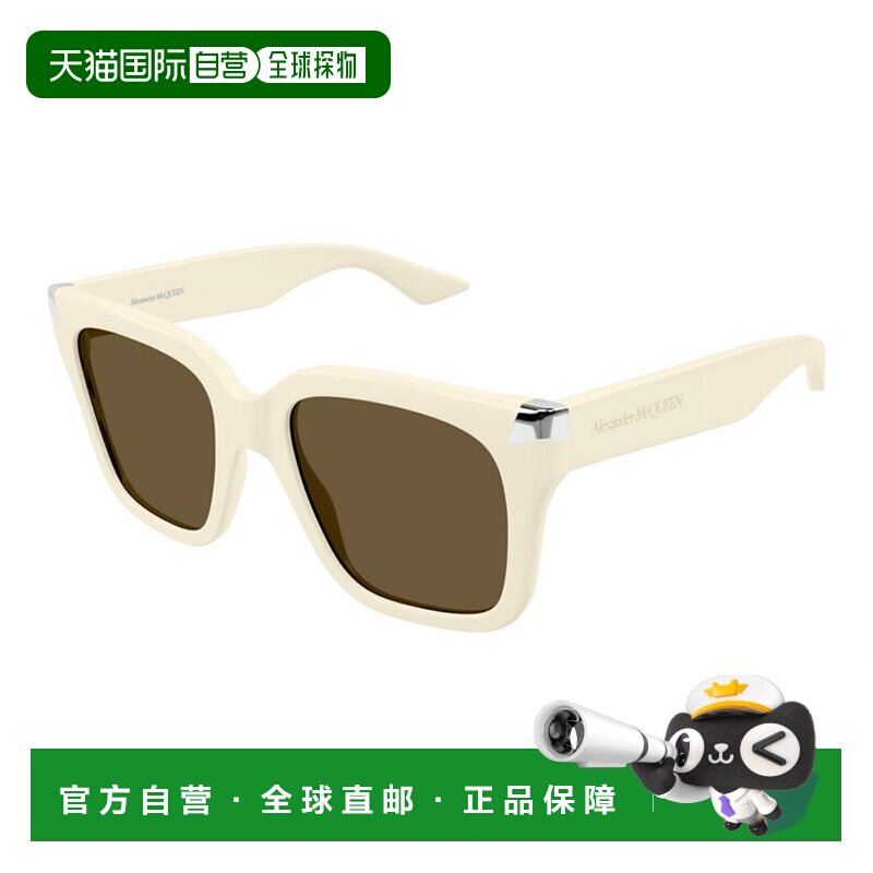 香港直邮mcqueen 亚历山大 麦昆 女士 几何框太阳镜 AM0440S