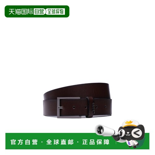 1h可退 香港直邮BOSS HUGO BOSS 男士腰带 50491852202 SS2025 黑