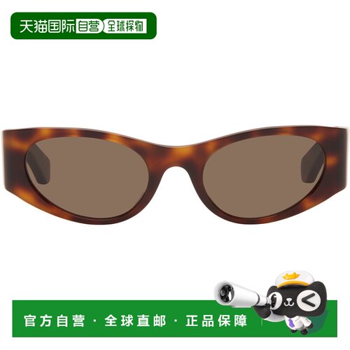 香港直邮LOEWE 罗意威 女士 棕色 Flash Small Cateye 太阳镜 LW4