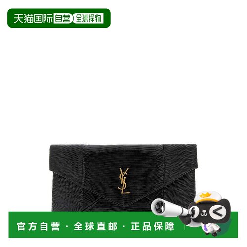 香港直邮Saint Laurent 圣罗兰 女士 黑色皮革手包 769307EAA2I