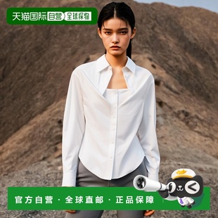 1h可退 香港直邮Alexander Wang 亚历山大 王 女士 系扣衬衫 1WC1