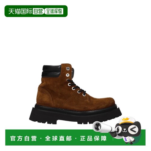 1h可退 香港直邮Ami Paris 男士靴子 USV152871280 AW2024 棕色