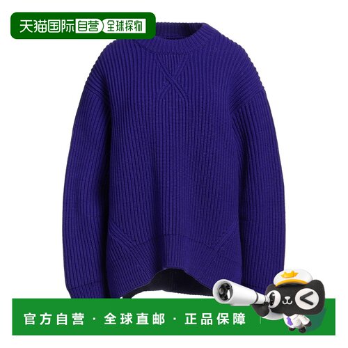 1h可退 香港直邮Jil Sander 吉尔 桑达 女士 毛衣 purple紫色 舒