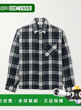 香港直邮Celine 思琳 男士 格纹羊绒衬衫式衬衫 RC0B01194