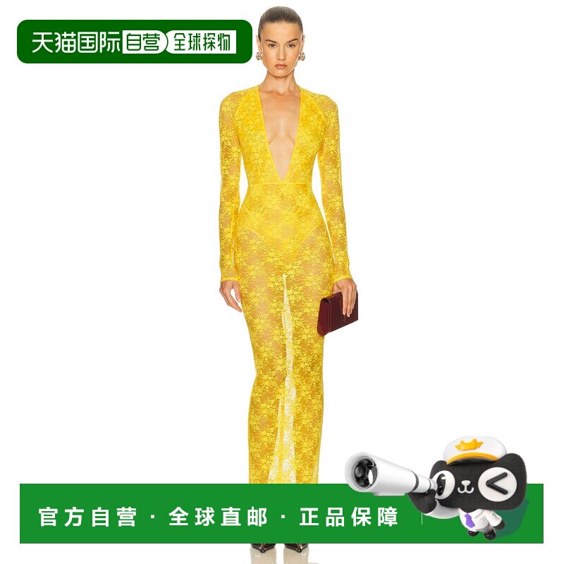 1h可退 香港直邮ALEX PERRY 女士 长袖挂脖柱型连衣裙 D1515PF25