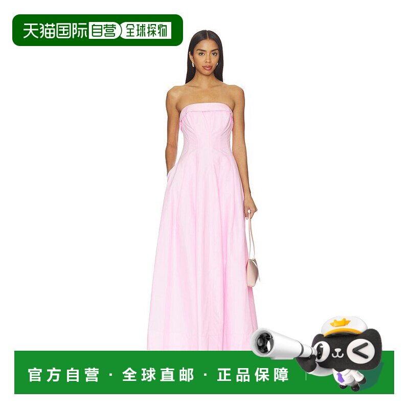 香港直邮Simkhai 女士 Avril 棉质紧身束胸连衣裙 3261008CF长裙