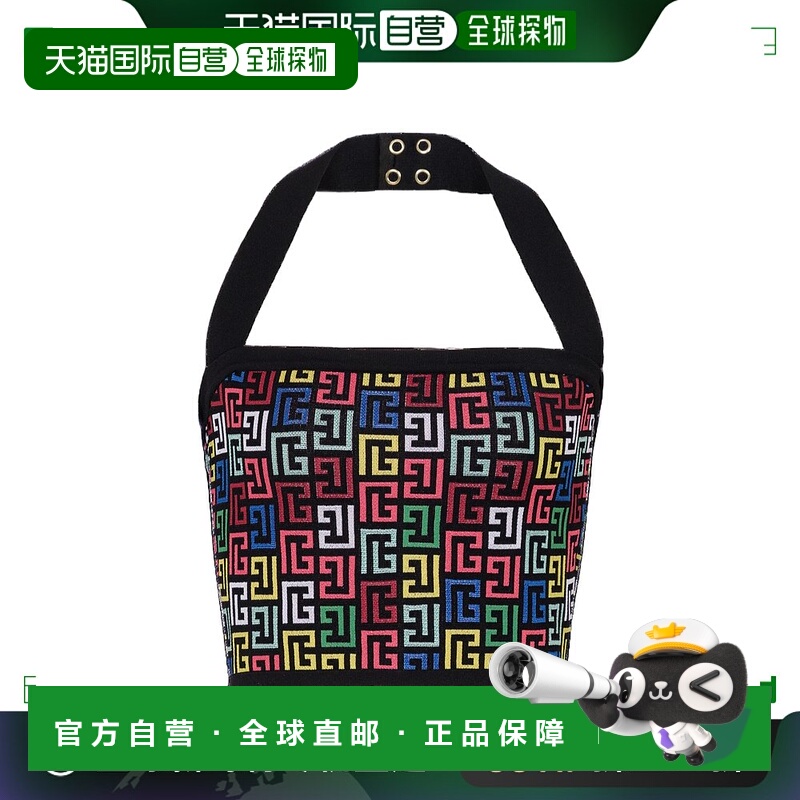 香港直邮Balmain 巴尔曼 女士 花押字针织露背吊带 DF1AA001KG80