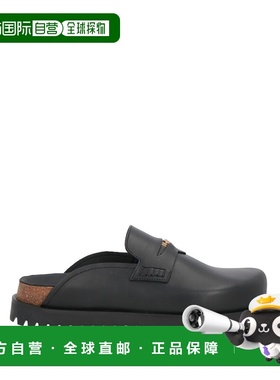 1h可退 香港直邮versace 范思哲 男士 Mules 木屐 black黑色 舒适