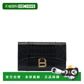 香港直邮Balenciaga 巴黎世家 女士 1h可退 黑色皮革手包 8463432