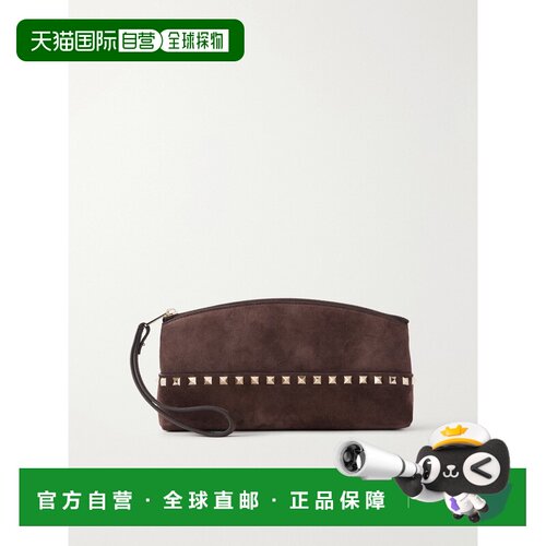 1h可退 美国直邮valentino 华伦天奴 女士 铆钉绒面革手包 9W2P0B