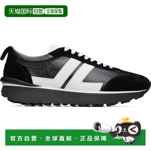 香港直邮Lanvin 朗雯 男士 黑色 Bumpr Used Leather 运动鞋 FUSK