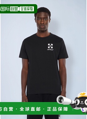 1h可退 香港直邮off-white 男士 小号箭头修身Logo T恤 OMAA027F2