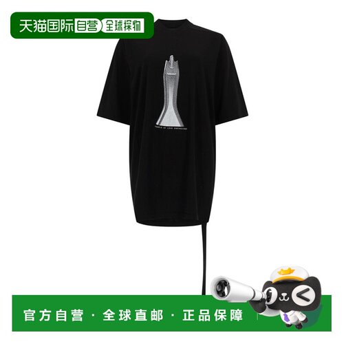 香港直邮RICK OWENS 女士T恤 DS01F4204RNEP50911 S支付后1h可退