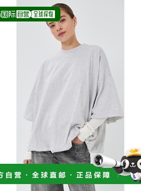 1h可退 香港直邮Acne Studios 艾克妮 女士 褶皱徽标T恤