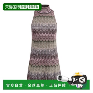 1h可退 香港直邮MISSONI 米索尼 女士 无袖高领连衣裙 DS24WG2DBK