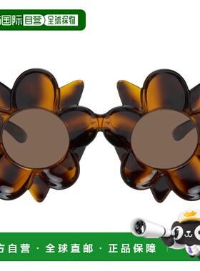 1h可退 香港直邮Bottega Veneta 葆蝶家 女士 棕色 Peggy Flower