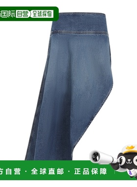 1h可退 香港直邮alaia 女士 不对称短裙 AA9J0561T536A blue蓝色