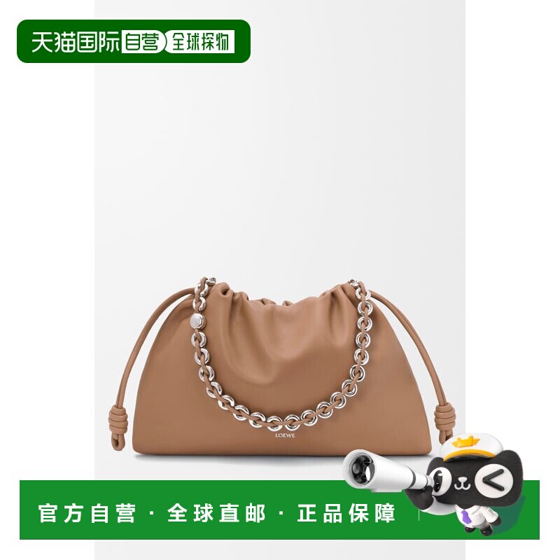 欧洲直邮LOEWE (2025) Grand Flamenco 柔软纳帕小羊皮钱包斜挎包