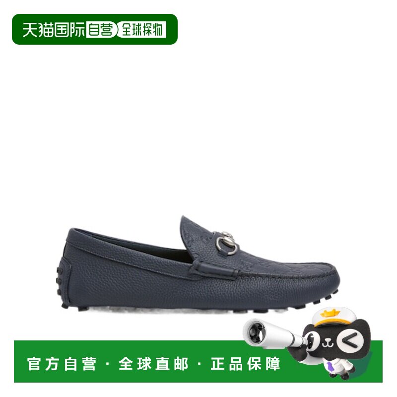 1h可退 香港直邮Gucci 圆头商务休闲鞋 765859AADQ4男鞋一脚蹬