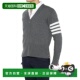 条纹纽扣开衫 香港直邮Thom Browne MKC001A00011羊绒