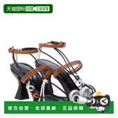 001259 1h可退 black黑色 女士 皮质凉鞋 香港直邮J.W. Anderson