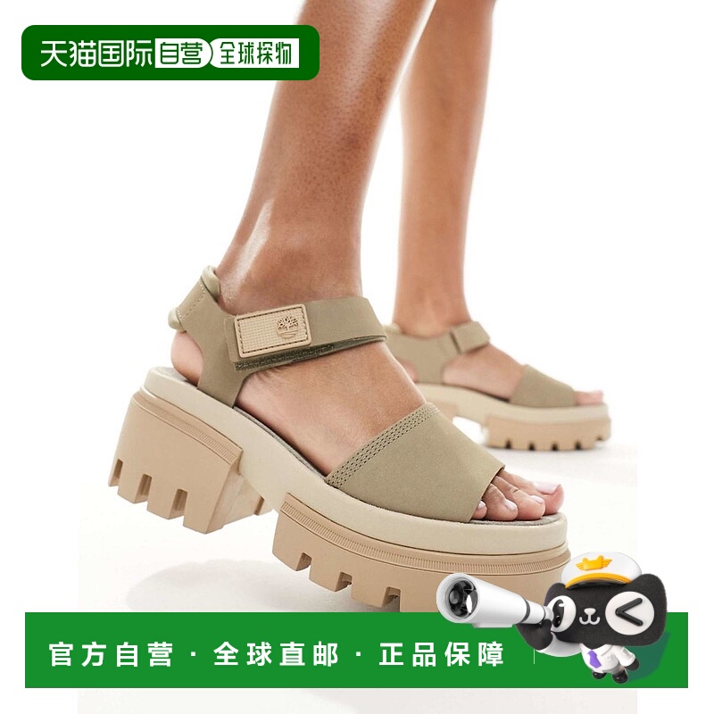1h可退 香港直邮Timberland 天伯伦 女士 Everleigh 防水台石头色