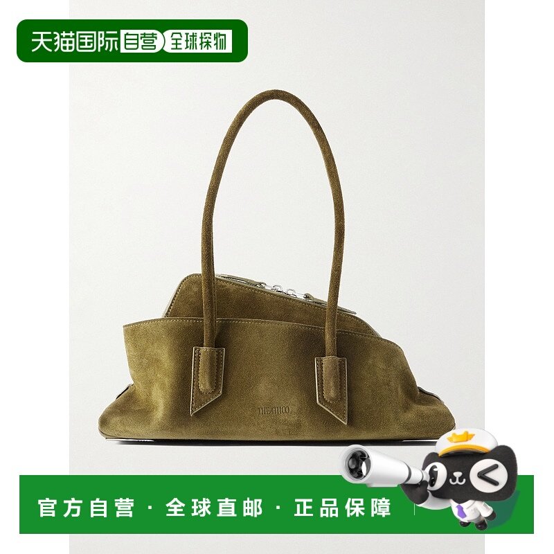 1h可退 香港直邮The Attico 女士 La Passeggiata 小号不对称绒面