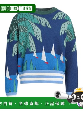 香港直邮Palm Angels 棕榈天使 男士 毛衣 blue蓝色 舒适时尚