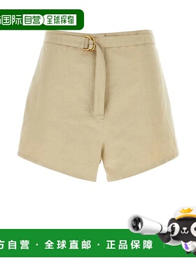 PRADA 女士休闲裤 P279HSOOO14F5F0065亚麻普拉达短裤