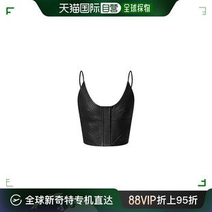 欧洲直邮LOUIS 女士细条纹皮革吊带背心 路易威登 VUITTON