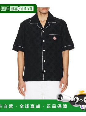 香港直邮Casablanca 男士 Towelling 交织图案衬衫 MSP26SH08502