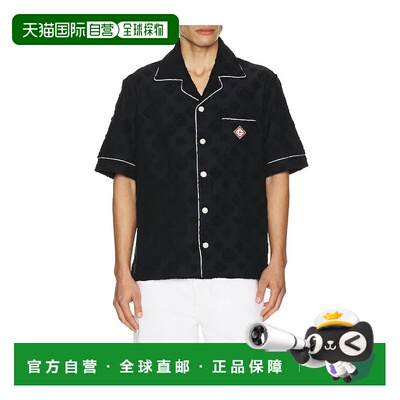 香港直邮Casablanca 男士 Towelling 交织图案衬衫 MSP26SH08502