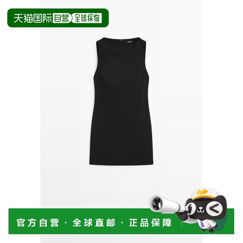 欧洲直邮Massimo Dutti 麦西姆杜特 女款 一字领迷你连衣裙