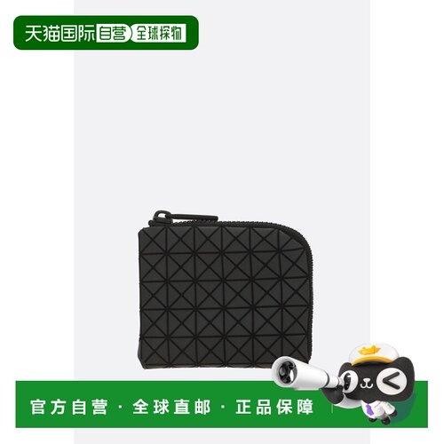 香港直邮Bao Bao Issey Miyake 男士 Clam 半拉链印花帆布钱包 BB