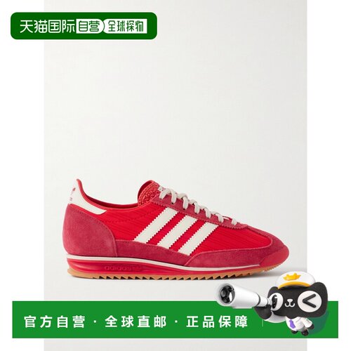 1h可退 Adidas 女士 SL 72 OG 绒面革皮革边尼龙运动鞋 J