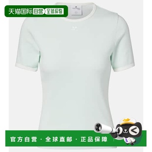 green绿色 1h可退 标志徽标棉质T恤 女士 舒适 香港直邮Courreges