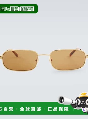 1h可退 香港直邮Gucci 古驰 男士 矩形太阳眼镜 000919 metal金属