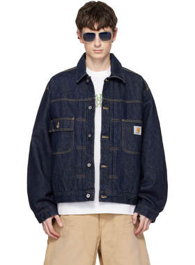 香港直邮CARHARTT WIP 男士 蓝色 Belmar 牛仔夹克 I0365860102
