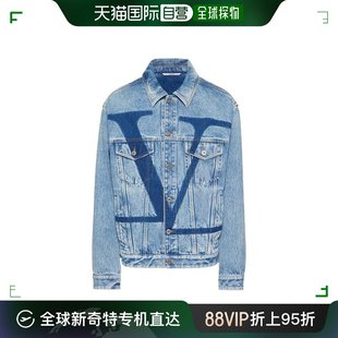 VLogo 香港直邮Valentino 印花牛仔外套 99新未使用 Signature