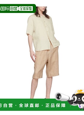 香港直邮Giorgio Armani 徽标短裤 2SGPB017T036QU6R2NUDE休闲裤