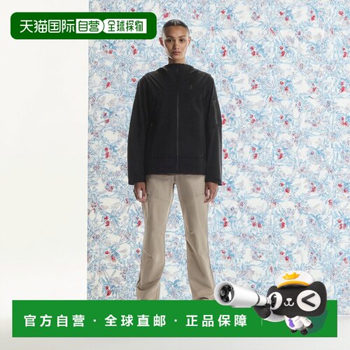 自营欧洲直邮ON昂跑 Trek系列女士黑色聚酰胺连帽防水夹克外套
