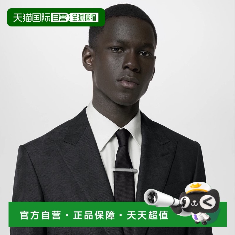 1h可退 欧洲直邮LV路易威登 男士银色黄铜领带夹新款商务休闲搭配
