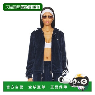 女士 Wales Bonner KG3 1h可退 天鹅绒拉链夹克 香港直邮Adidas