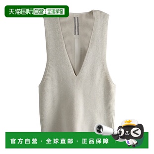 香港直邮Rick Owens V 领背心上衣 RO02E4658KWVH