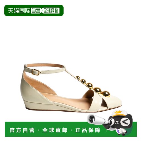 1h可退 香港直邮Chloe 铆钉坡跟鞋 CH26S16OWQ厚底凉鞋