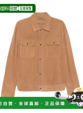 香港直邮Emporio Armani 翻领长袖皮夹克 EM002003AF15662阿玛尼