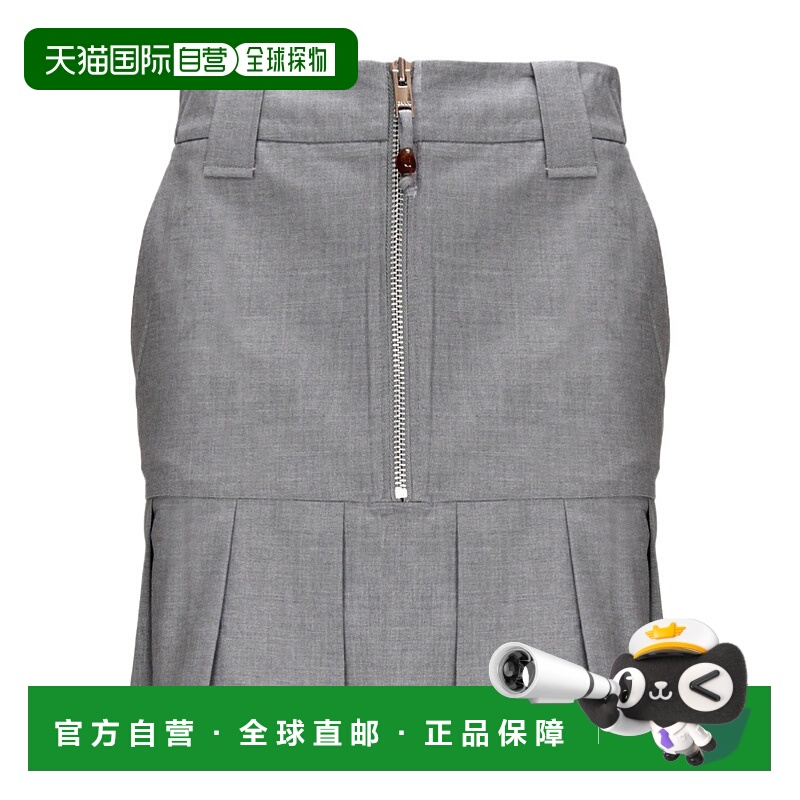 香港直邮Ganni 拉链半身裙A字裙 F8164