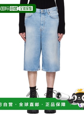 香港直邮Acne Studios 艾克妮 男士 蓝色 Loose Fit 牛仔短裤 BE0